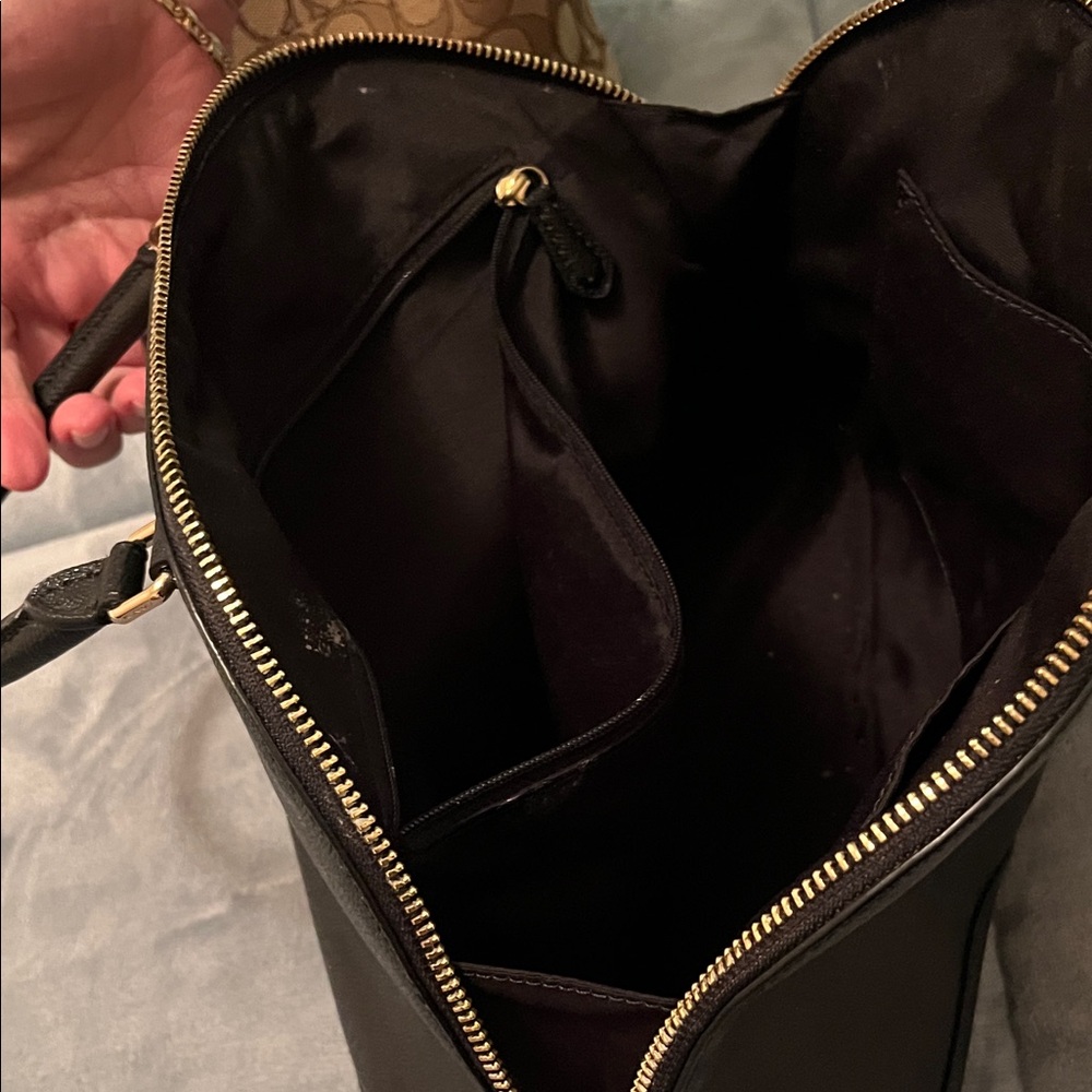 Coach Black Leather Satchel - Picture 4 of 5